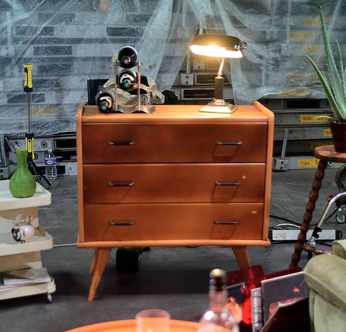 Commode en bois au style scandinave