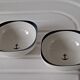 Bowls cups anchor decoration Sarreguemines