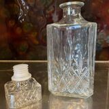 Carafe à whisky en verre ancienne