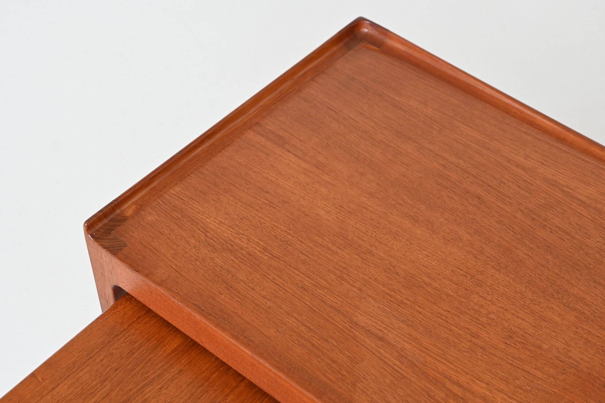 Kurt Ostervig nesting tables in teak Jason Mobler Denmark 1960