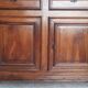Louis XIV walnut buffet with 4 doors from the 18th century.