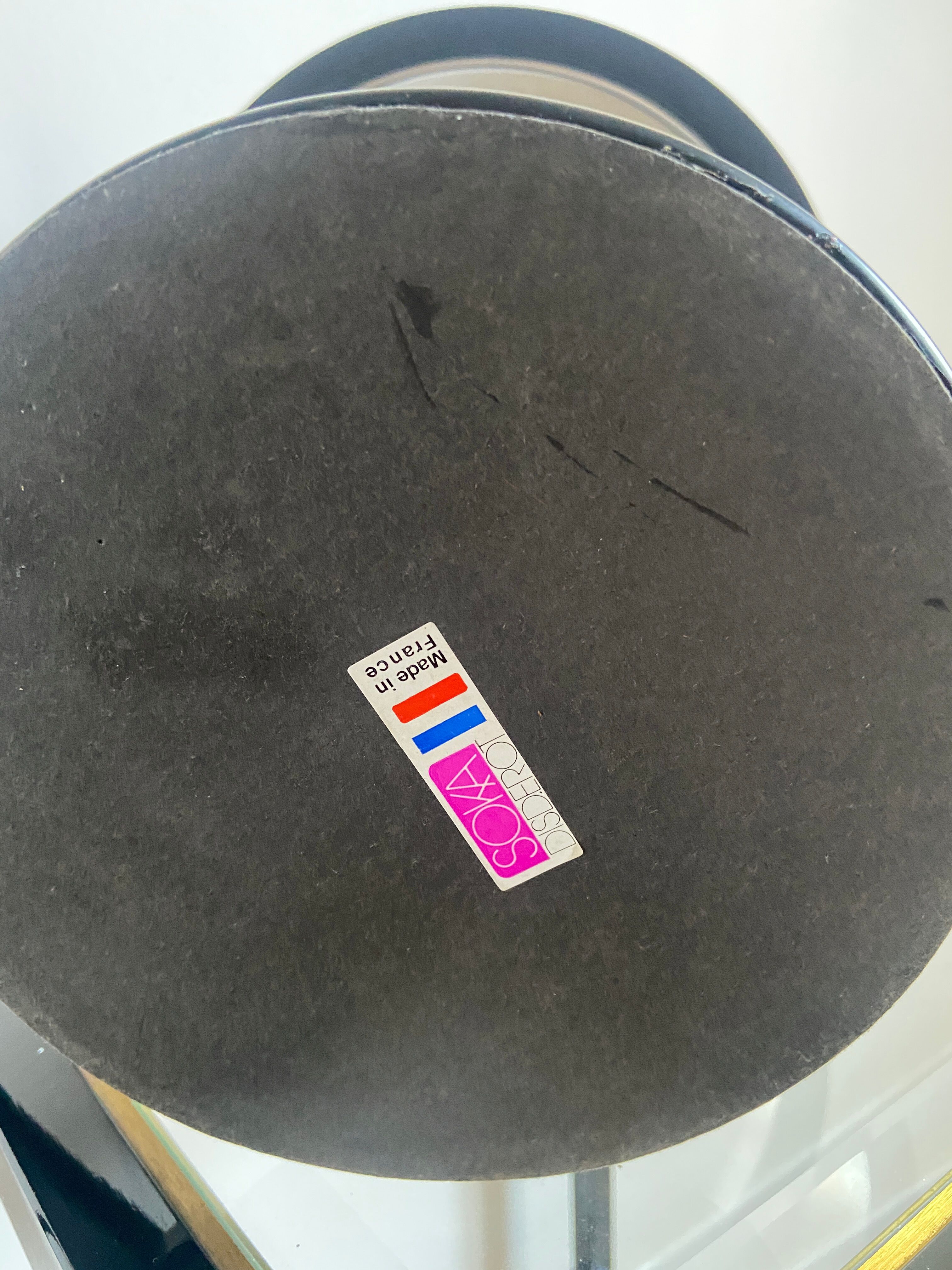 Lampe de bureau soucoupe noire par disderot pour soka made in france