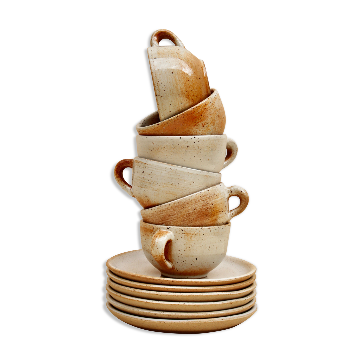 Lot de tasses en grès