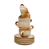 Lot de tasses en grès