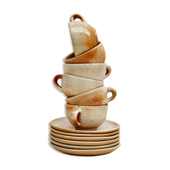 Set of sandstone cups