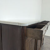 Louis XVI period mahogany sideboard, late 19th century