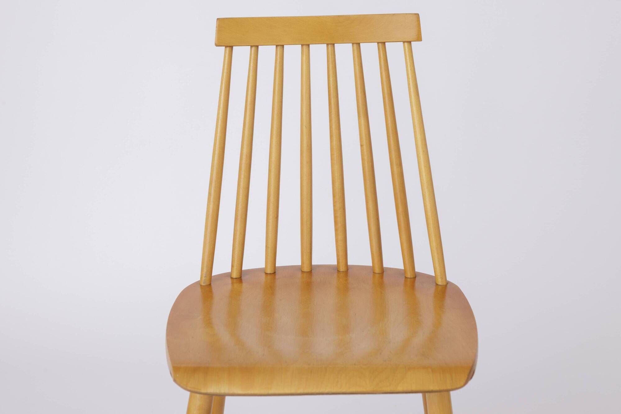 1 of 2 Yngve Ekström "Pinocchio" Dining Chair – Swedish Beechwood, 1960s