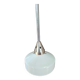 Metal tubular suspension rod and white opal.