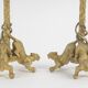 Pair of gilded bronze candlesticks from the Napoléon III period.