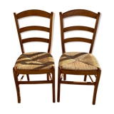 Pair of mulched chairs
