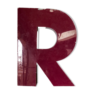 Purple sign letter "R"