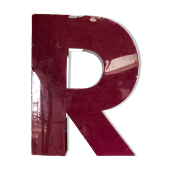 Lettre d’enseigne violette « R »