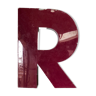 Purple sign letter "R"