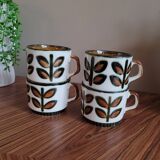 La Redoute x Selency set of 4 Rambouillet Boch cups
