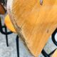 4 chaises modernistes bois et métal vintage 1960
