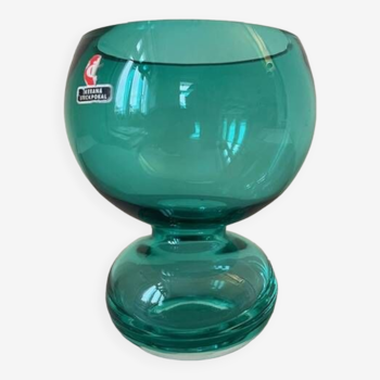 Ikebana Steckpokal vase, Ingrid glas, 1970s