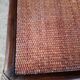 Table basse rotin carrée vintage 1970