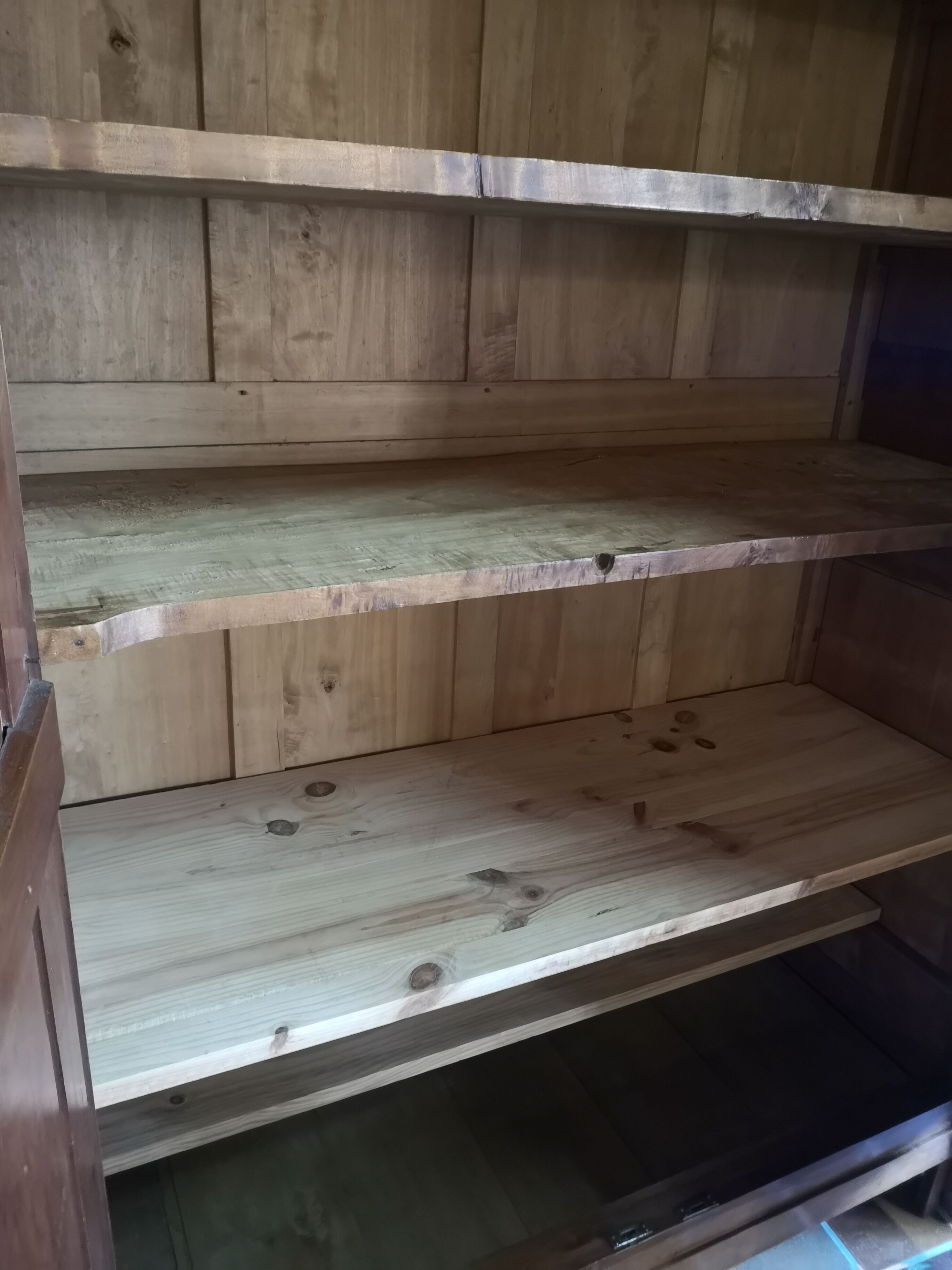 Cherry wood column wardrobe
