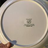 Many vintage flat plates from Sarreguemines.