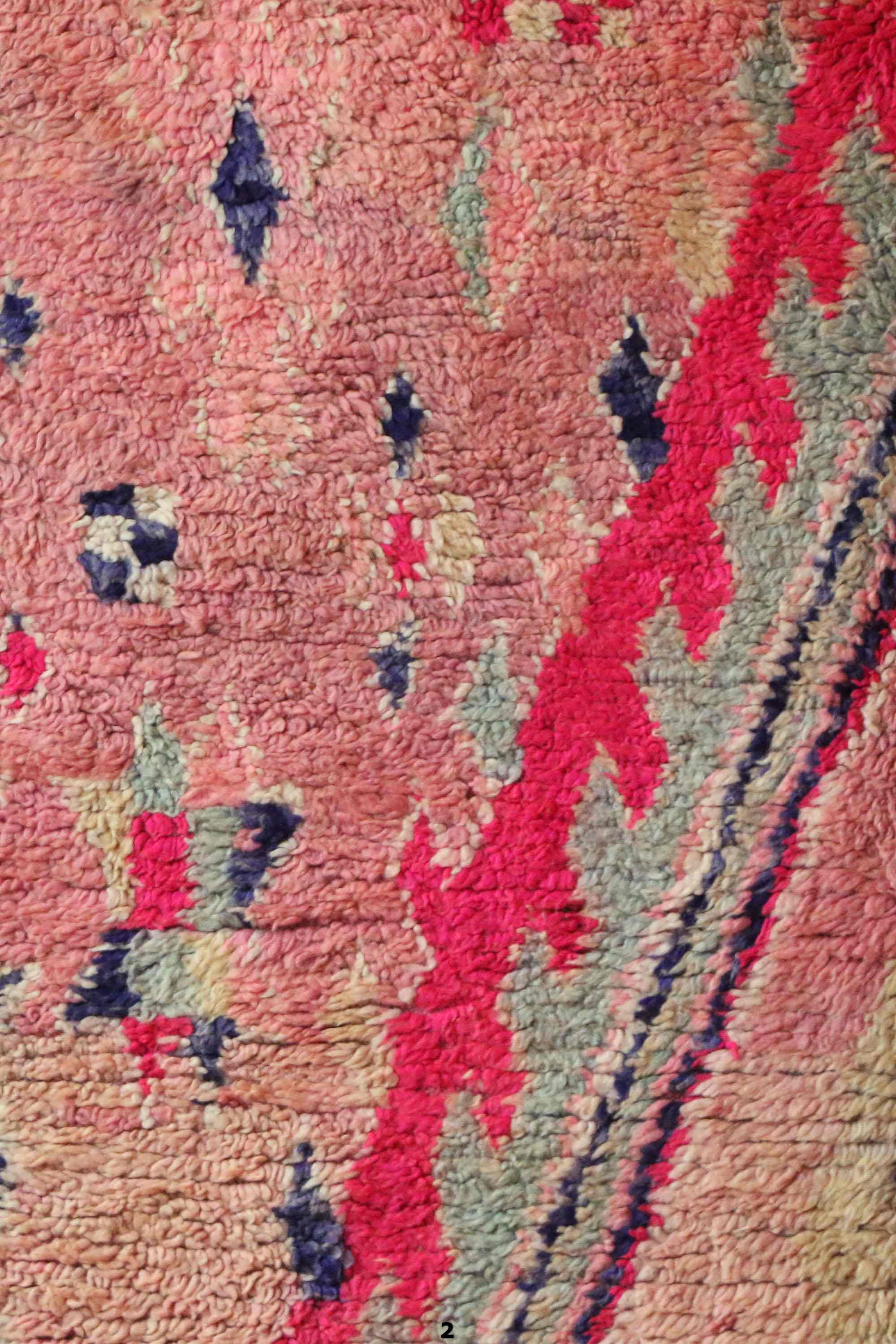 Tapis marocain rose - 184 x 304 cm
