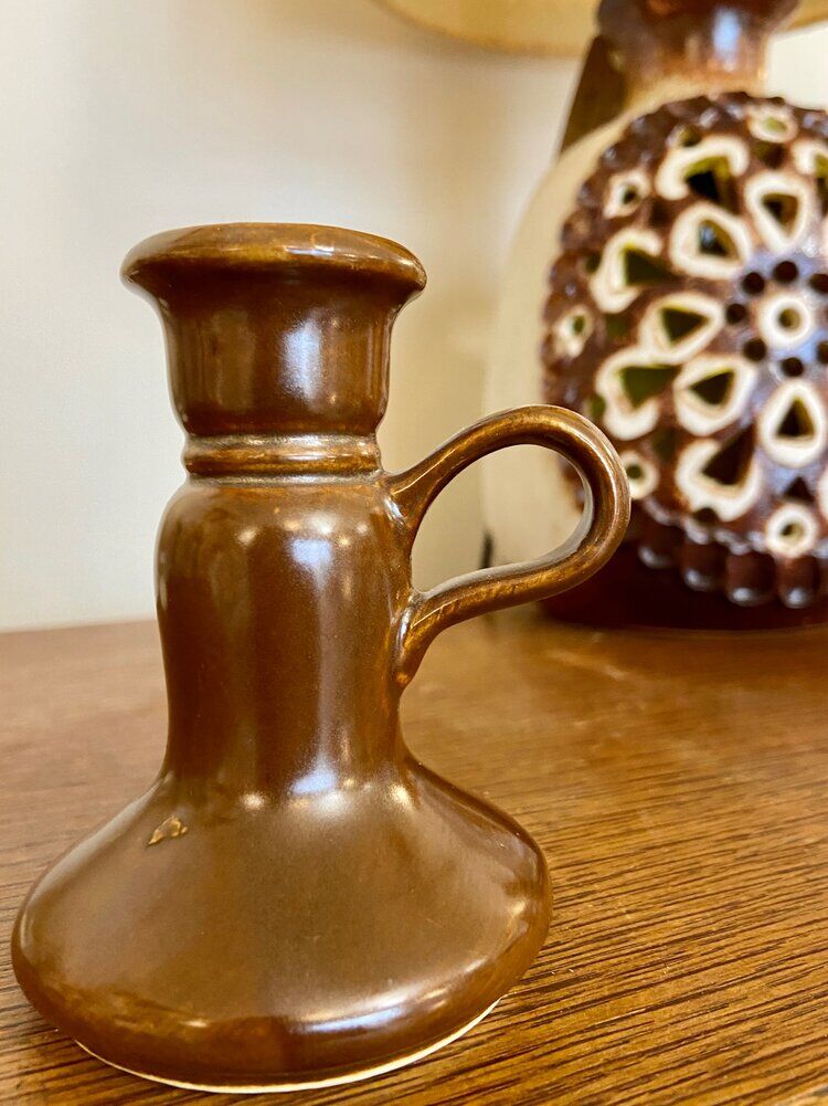 Cellar rat in brown glazed ceramic