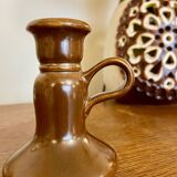 Cellar rat in brown glazed ceramic