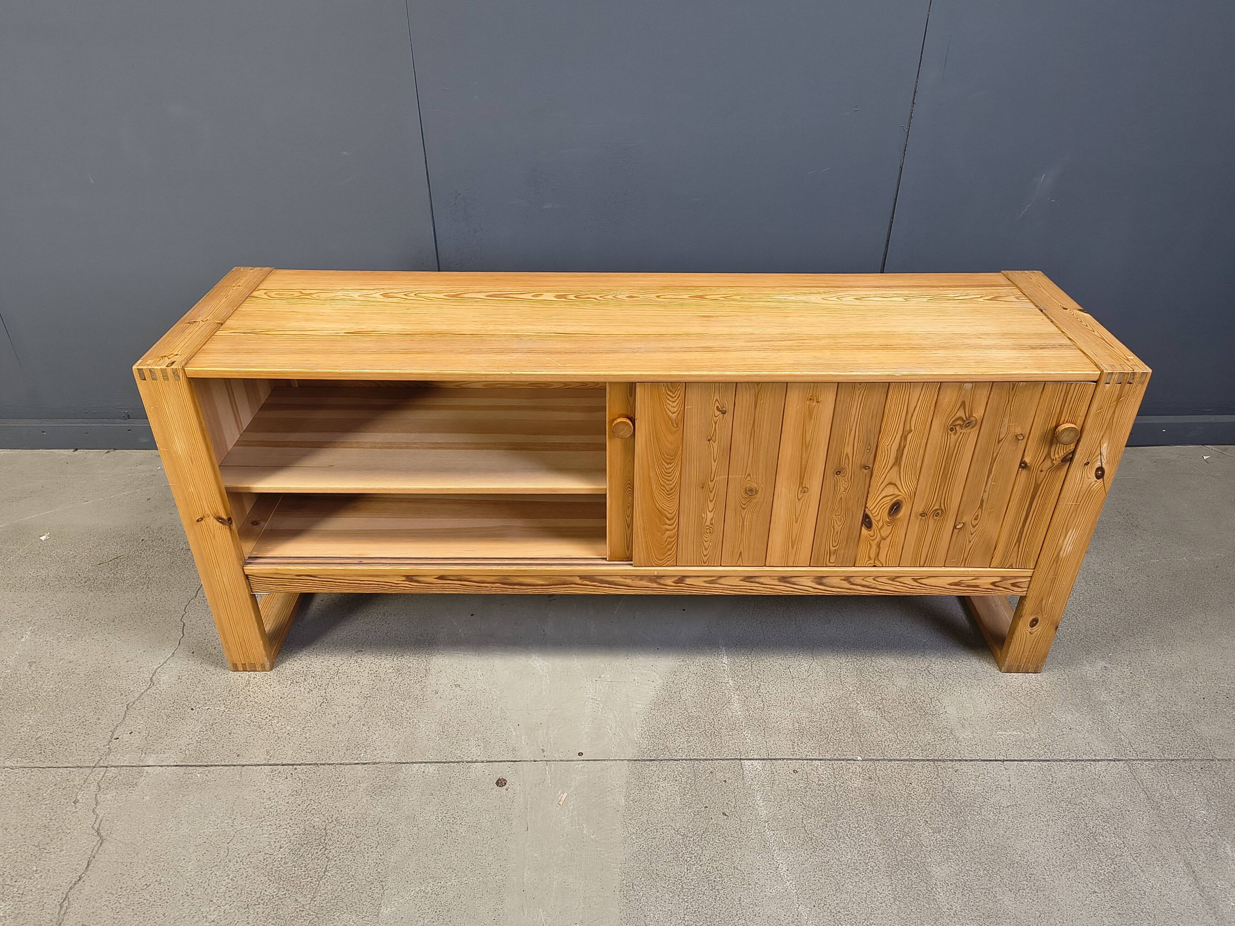 Scandinavian pine wood sideboard, 1960s