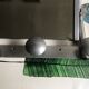 Aluminum wall coat rack with mirror and hat rack 50s