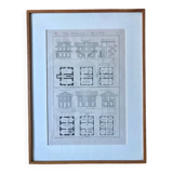 Architecture board engraving