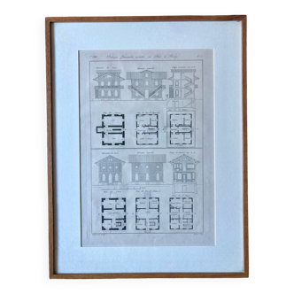 Planche architecture gravure