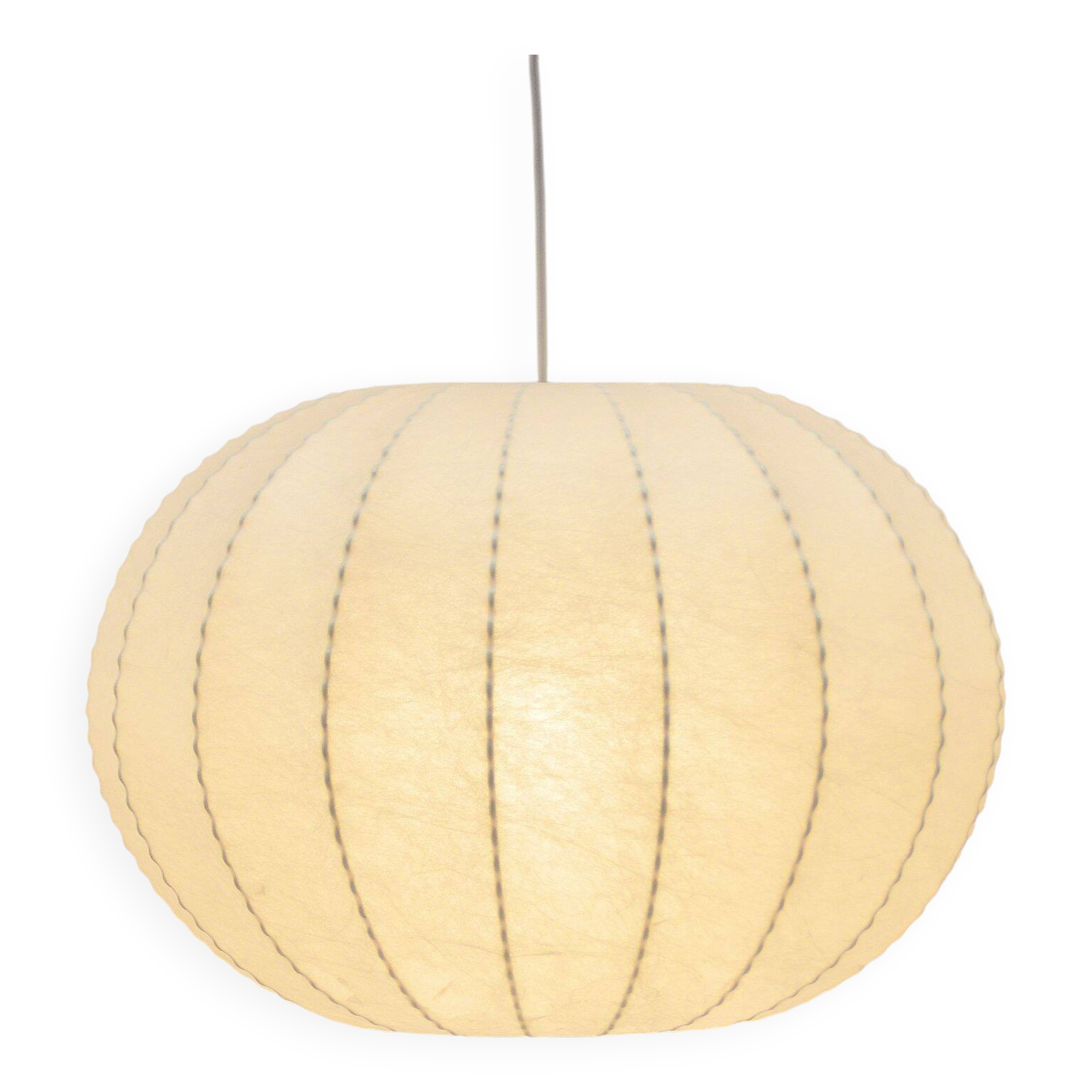 Vintage cocoon pendant lamp by Goldkant Leuchten, 1960s