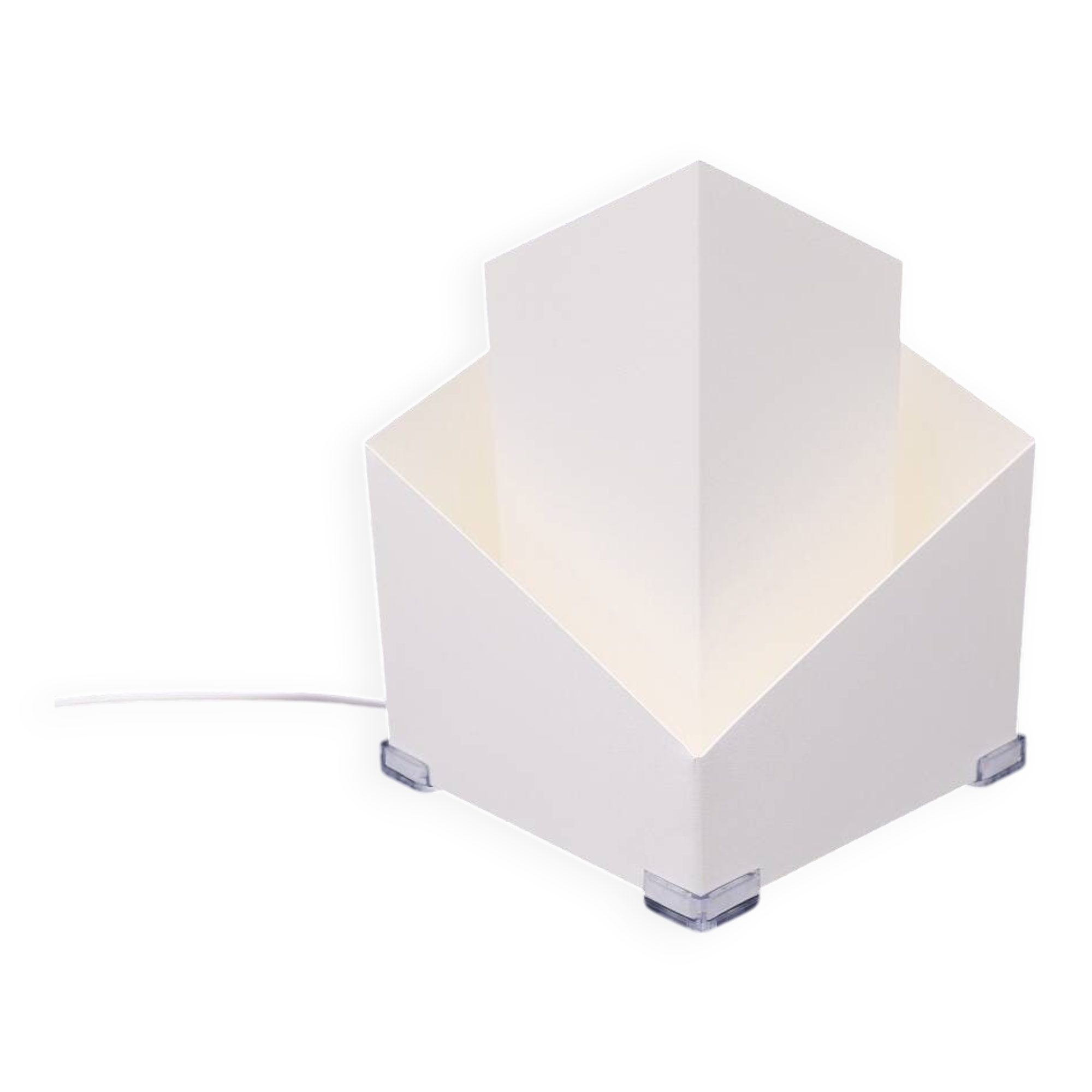 Modernist metal lamp by SCE, France 1950