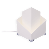 Modernist metal lamp by SCE, France 1950