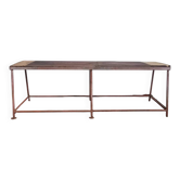 Metal industrial bench