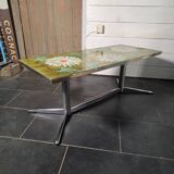 Vintage coffee table in glazed ceramic from the 1960s.