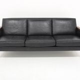 Scandinavian 3-seater leather sofa, Sweden, 1960s
