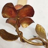 Golden forging sconces. Spain 1940s.