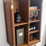 1950s handcrafted cabinet - Solid mahogany wood - Unique piece