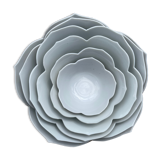 Set of 6 flower bowls