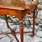 Small louis xiii style mahogany writing table, 19th century