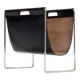 Brabantia Leather & Chrome Magazine Rack 1970s