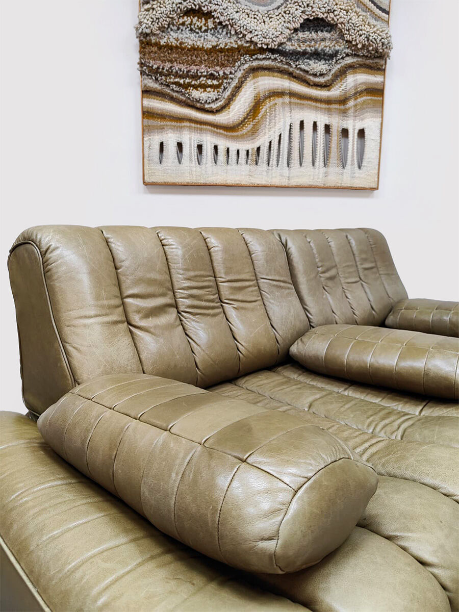 Vintage DS-85 leather daybed sofa De Sede