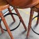 Trio de tabourets de bar en bois Bernkop