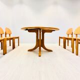 Ensemble de salle à manger de table extensible et 6 chaises