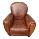 Leather club chair