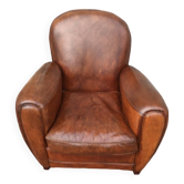 Leather club chair