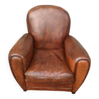 Fauteuil club en cuir
