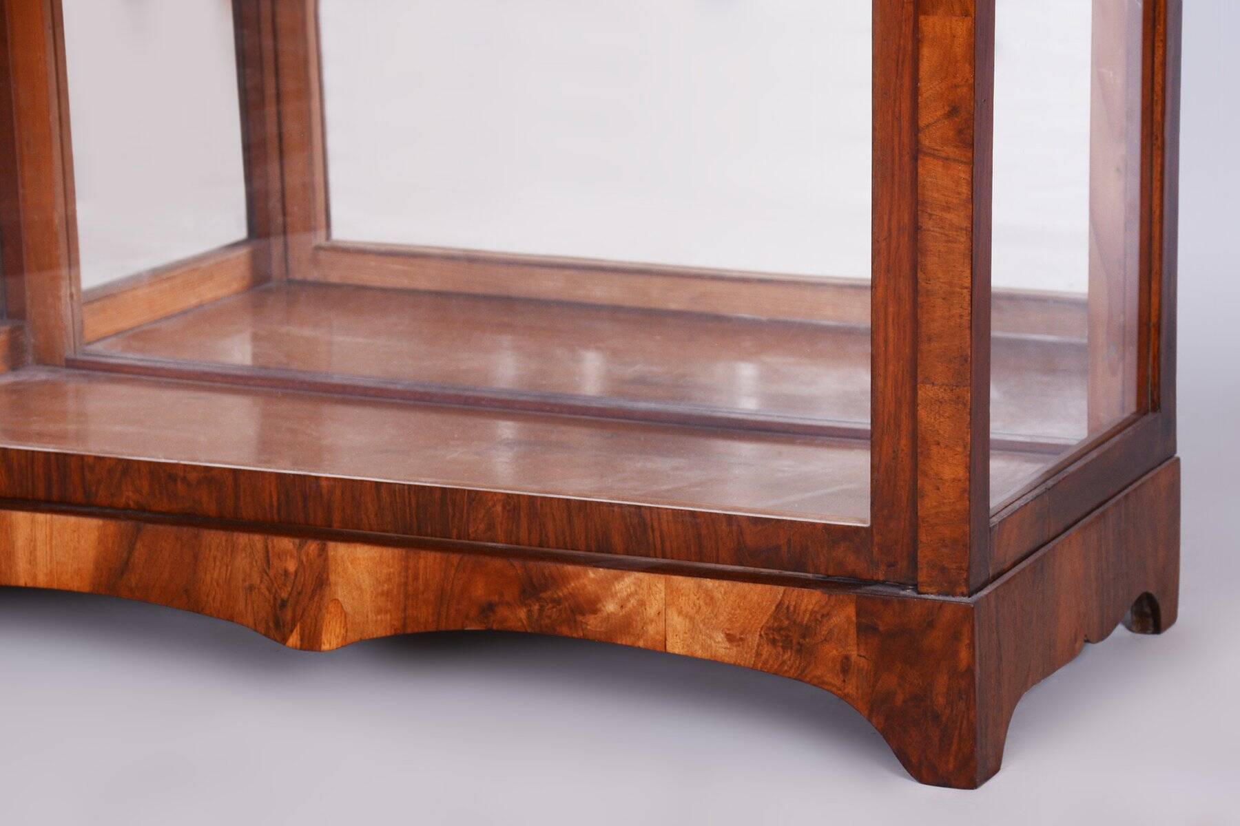 Biedermeier Display Cabinet in Walnut, 1830s