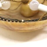 Scandinavian alabaster pendant light, Sweden, 1920