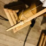 70s bamboo parasol lamps